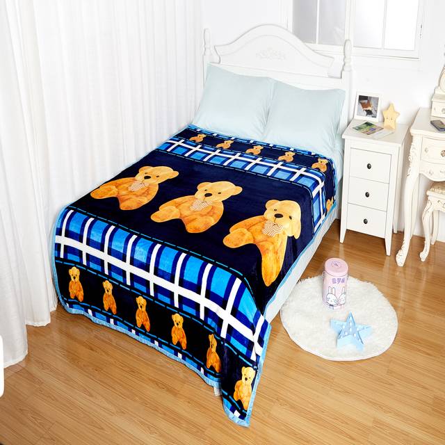 NFL Indianapolis Colts Basic Block Double-Sided Flannel Fleece Blanket
